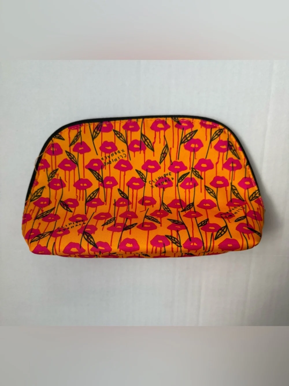 Clinique X Donald Robertson Collaboration Cosmetic Makeup Bag